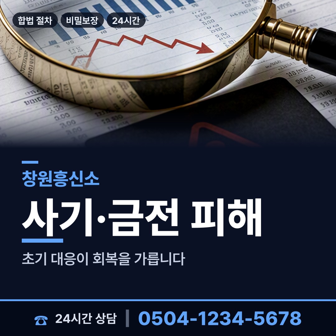 창원 사파동 신용조사 상담 안내